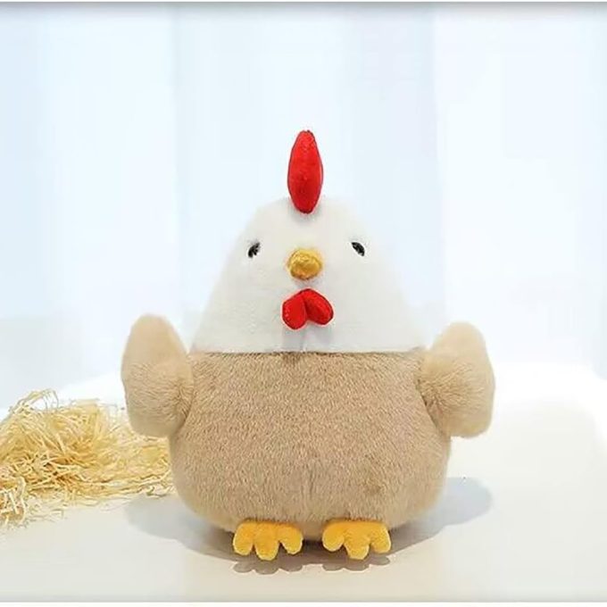 Chicken Stuffed Animal Chicken Plush Doll Toy 8 inch for Girls Christmas (Chicken)