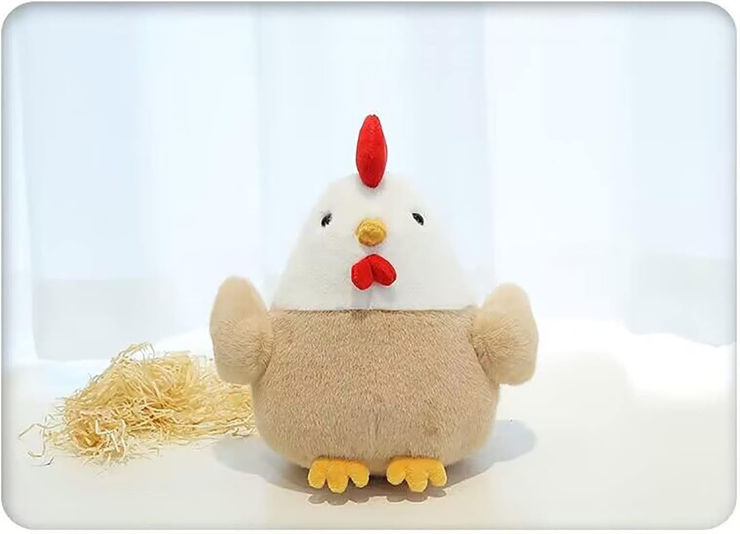 Chicken Stuffed Animal Chicken Plush Doll Toy 8 inch for Girls Christmas (Chicken) - Image 2