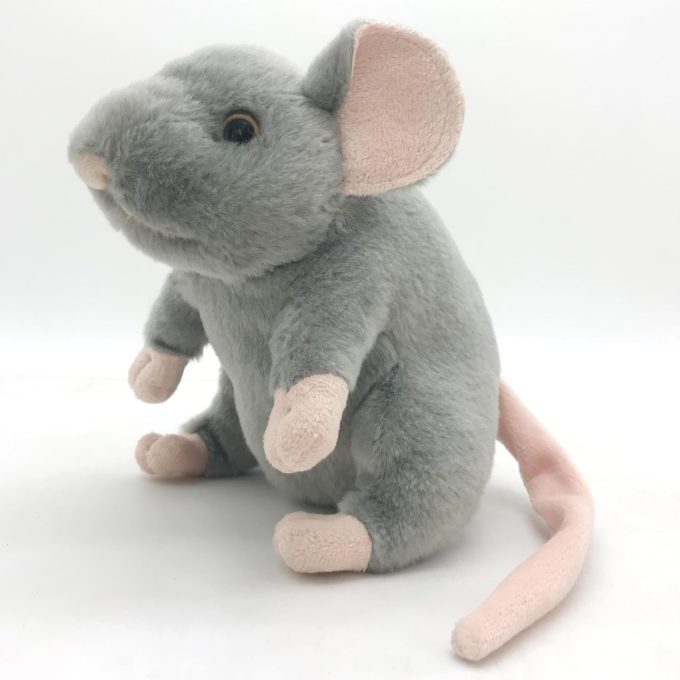 Cute Simulation Mouse Plush Toy Realistic Lifelike Rat Stuffed Animal Model Doll Gift Collection for Kids