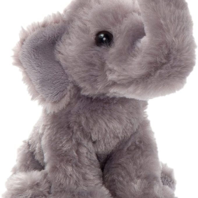 The Petting Zoo Elephant Stuffed Animal Plushie, Gifts for Kids, Wildlife Animals, Elephant Plush Toy 6 Inches