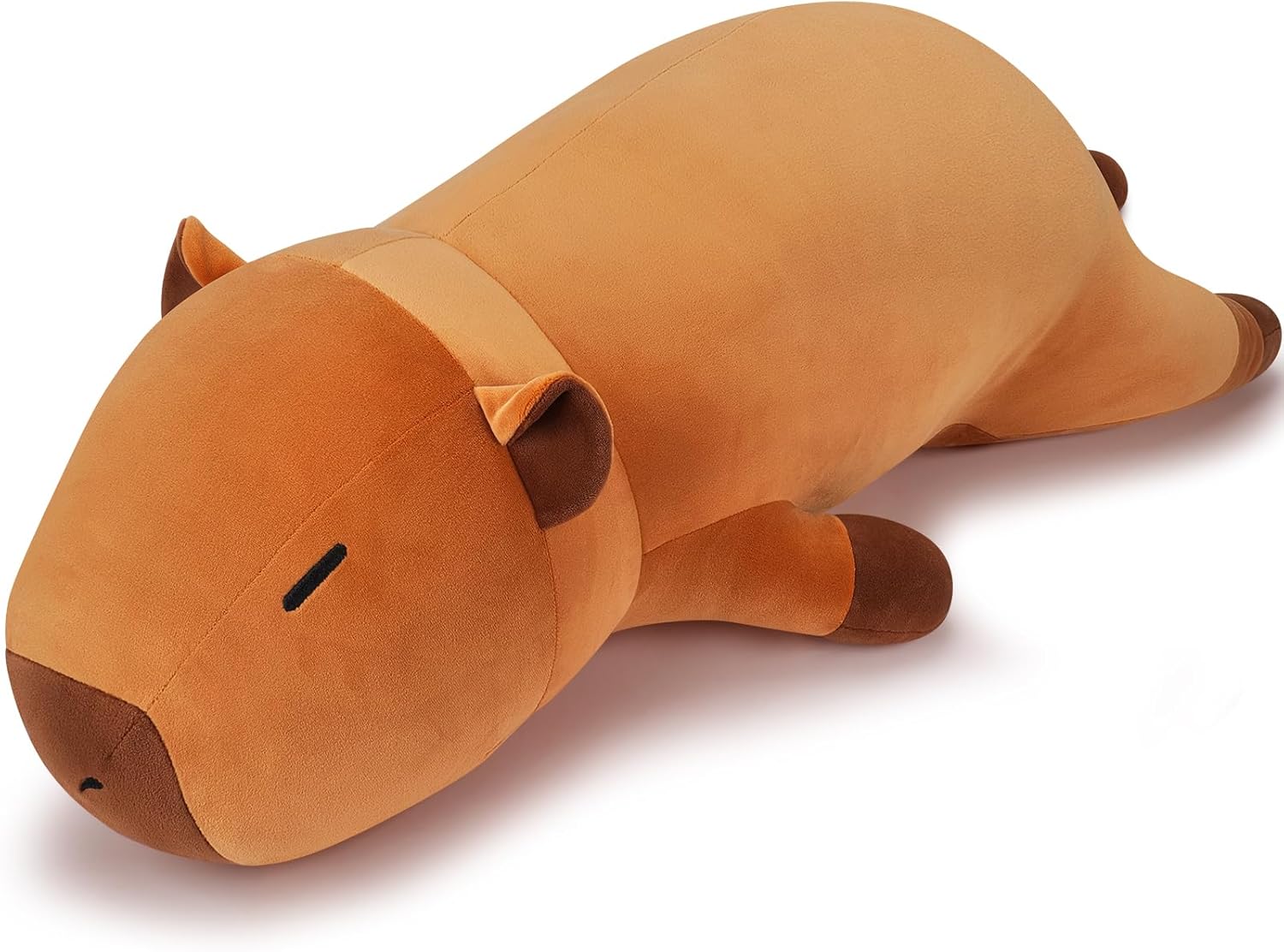 Auspicious beginning 30'' Giant Capybara Plush Stuffed Animal- Cute Capybara Plush Pillow Plushies, Large Sleeping Hugging Stuffed Animal, Cute Body Pillow Birthday Gifts for Kids Girls Boys
